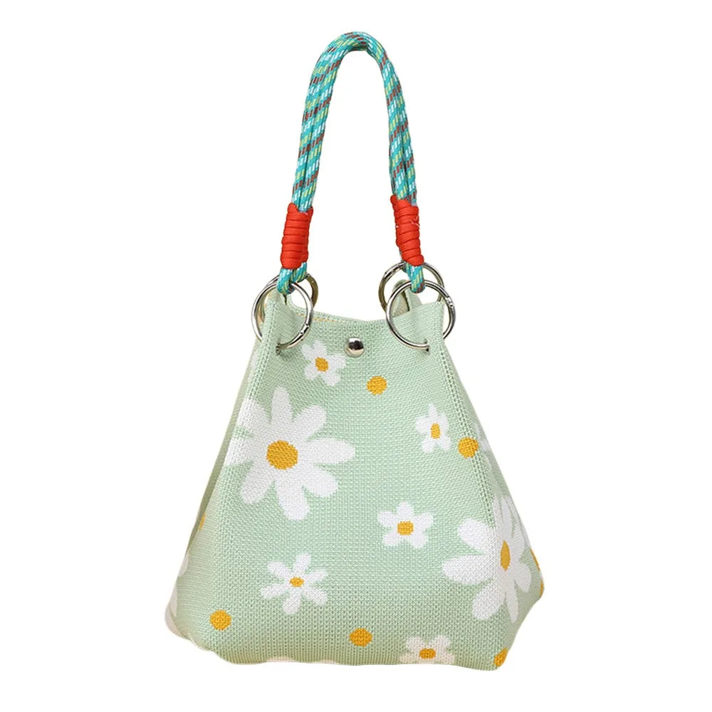 Women's Cartoon Knitted Bucket Bag