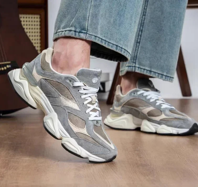 New 9060 retro durable sports shoes, height increasing, casual, breathable running shoes, men's and women's board shoes