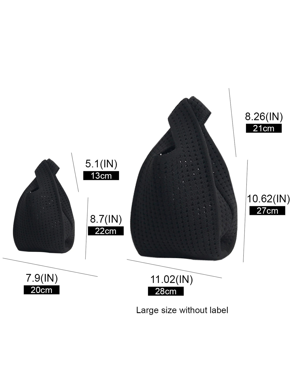 Handmade Knit Handbag Women Mini Shoulder Bag Female Casual Color Wide Stripe Plaid Tote Bag Student Cell Phone Package