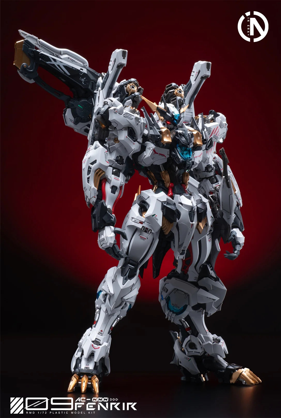 New In Stock IN ERA+ FNR-09 FENRIR Assembling Model Mecha Toys  Infinite Dimension RMD 1/72 PLASTIC MODEL KIT Wolf king