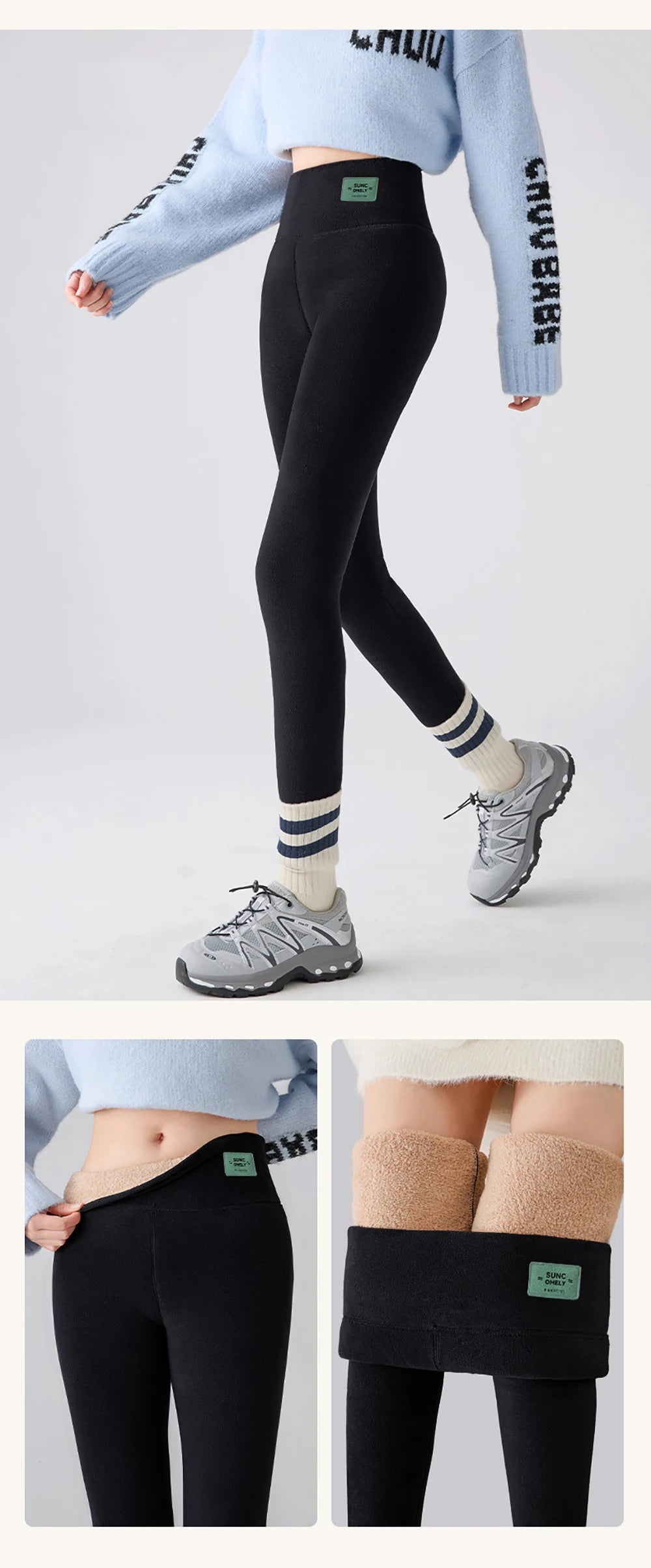 High-Waisted Thermal Fleece Leggings