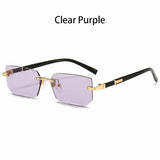 36PCS Rimless Sunglasses – Rectangle Gradient Lens