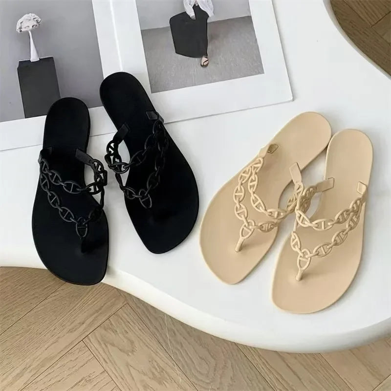 Women's Bow Flip-Flops – Flat Summer Sandals