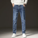Men's Fleece-Lined Slim Straight Jeans