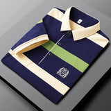 Men's Striped Cotton Polo Shirt | Casual Summer Style