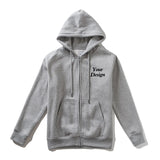 Top Quality Custom Cotton Zipper Hoodie Print Photo Text Brand Logo Men Womens Thick Fleece Autumn Winter Warm Sweatshirt 350gsm