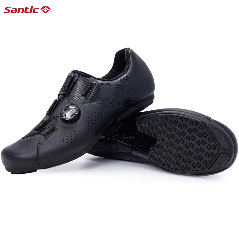 Santic Cycling Non-lock Flat Shoes Men Outdoor Sports MTB Bike Shoes Women Adjustable Casual Road Sneakers Comfortable Asia Size