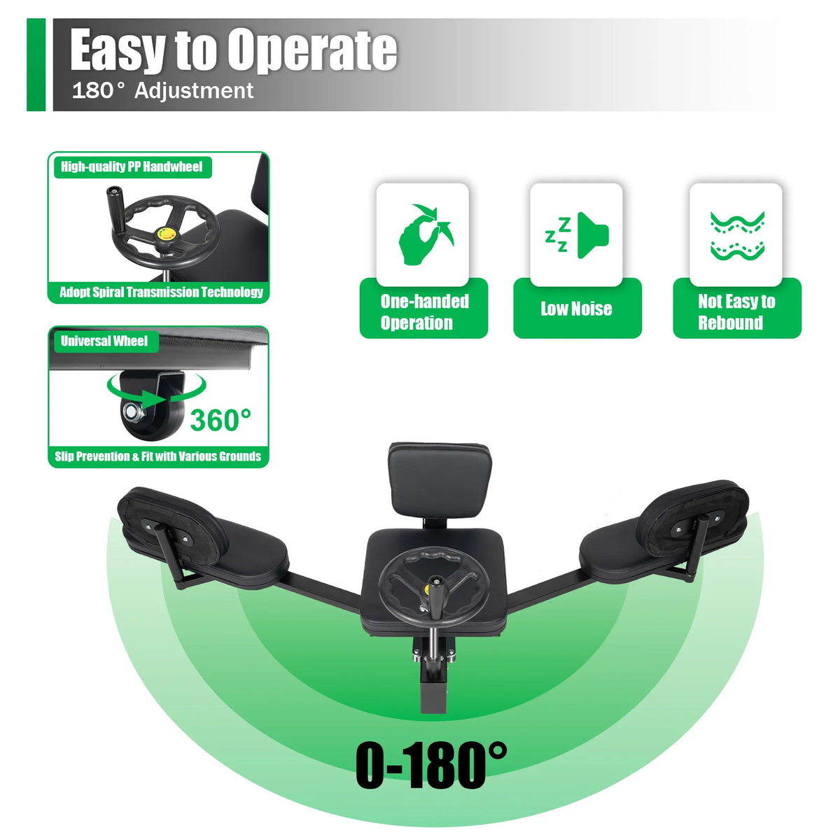 Pro Leg Stretcher with Handwheel & Cushioned Support
