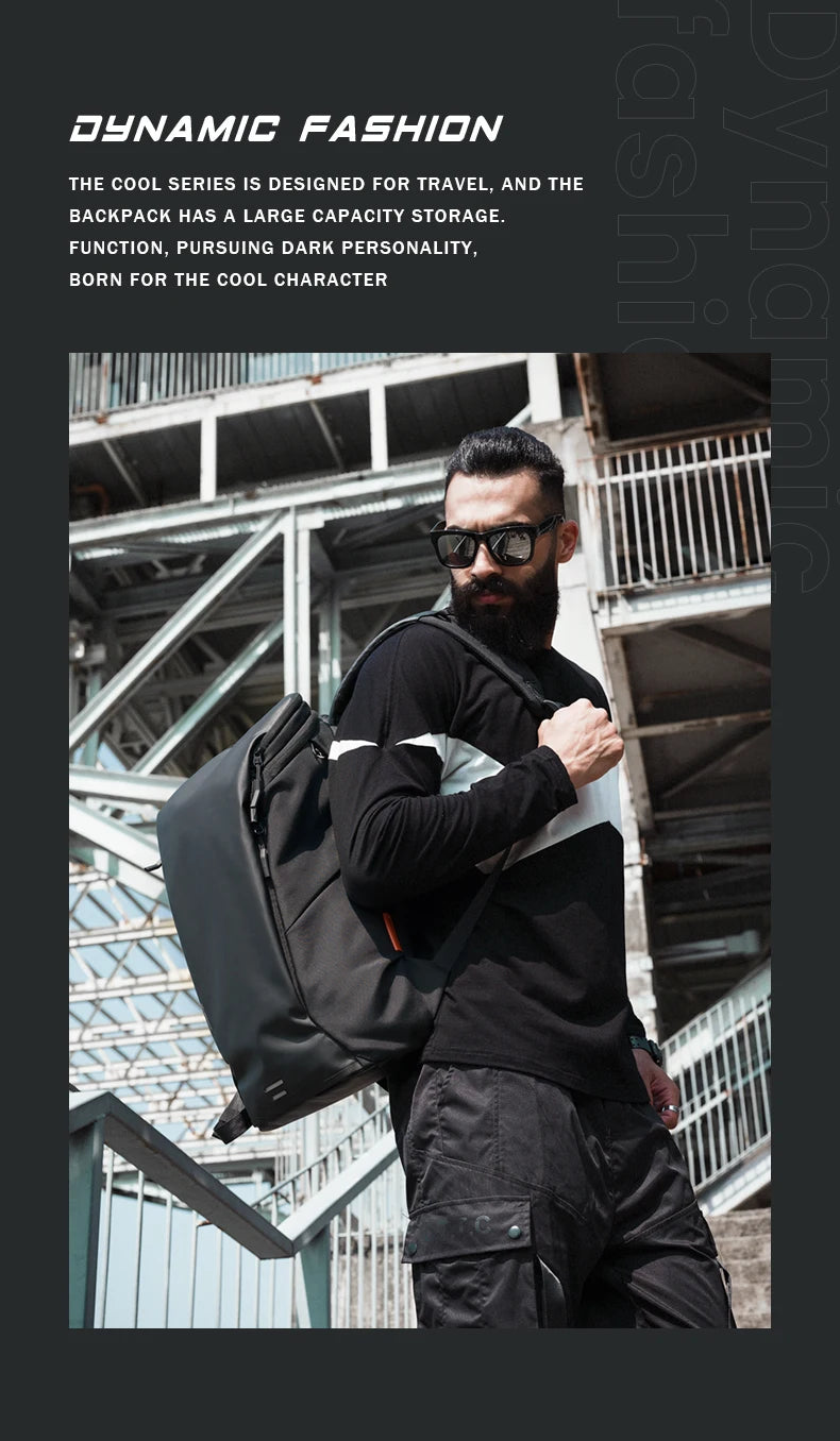 TANGCOOL Men Backpack Large Capacity 17 Inch Laptop Business Work Travel Backpack for Male Women Schoolbag