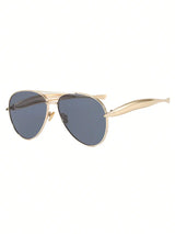 Large Frame Double Bridge Aviator Sunglasses | UV400