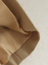 Vintage Cropped Double-Breasted Trench