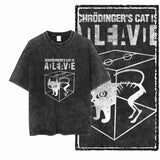 DB Cat Acid-Washed Graphic Tee