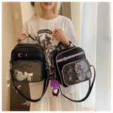 New Women Fashion Casual Backpack Preppy Style One Shoulder Crossbody Handbag Original Niche Design Girl Ulzzang Ita Bag