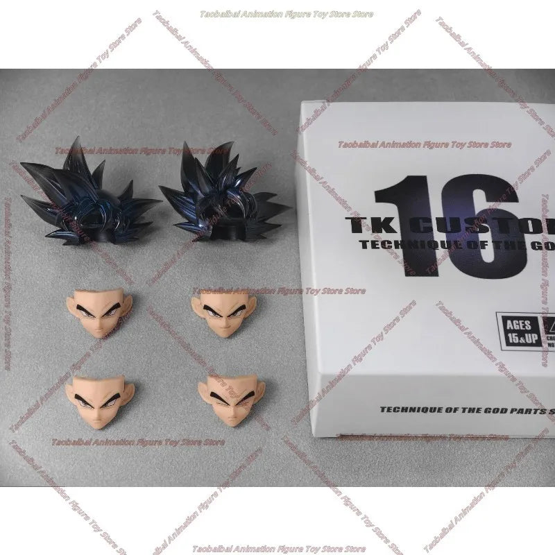 TKCUSTOM TK TK013 TK014 TK015 K016 Dragon Ball SHF Ultra Instinct Son Goku 3.0 Heads Custom Headsculpt Set Action Figures Toys