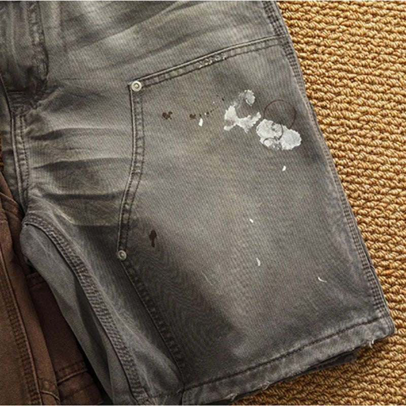 Men's Vintage Washed Cargo Shorts | Textured Cotton