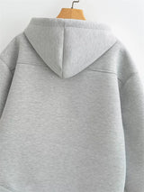 High Street Oversized Zip Hoodie