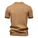AIOPESON Men's Slim Fit Zipper Polo Shirt | Sport & Office