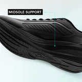 QIAODAN YUYI 4 Winter Running Shoes Men's Sports Shoes Waterproof Absorbing Lightweight Black Fleece Sneakers QXB023244007B