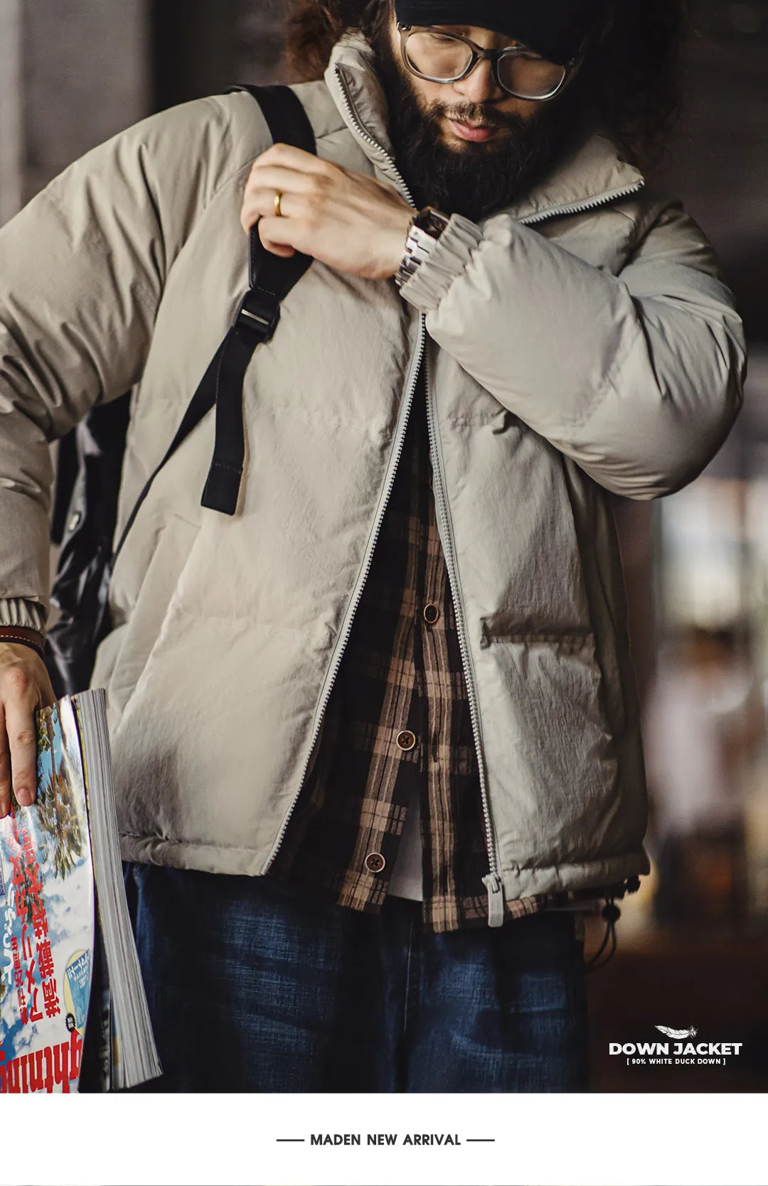 Men's Premium White Duck Down Winter Jacket