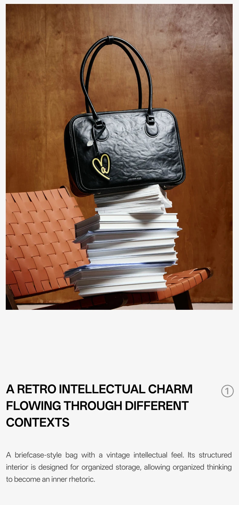 Amazing Song Toast Tote — Large Top Grain Leather Bag