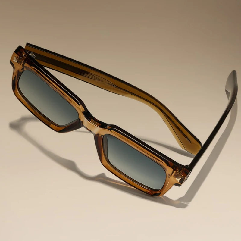 YIMARUILI Retro Square Men's Polarized Sunglasses Fashion Trend UV Protection High Quality TR90 Acetate Women's Driving Glasses