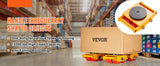 SucceBuy All-Steel Industrial Machinery Mover Pallet Trolley 6T Carrying Tank With 360 Degree Rotation for Transporting Cargo