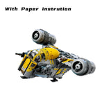 2026 NEW 930PCS MOC Razor Crest MOD Diy Set Modification Wars Starship Building Blocks Educational Toy Christmas Xmas Gifts
