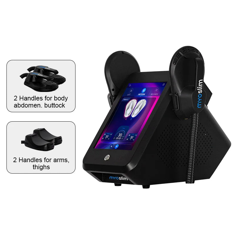 Professional MYOslim EMS Body Slimming Machine Muscle Stimulation Lose Weight Sculpt Therapy 2 Handle Pelvic Buttock Fat Burner