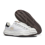 Unisex Thick Sole Board Sneakers — Breathable Lace-Up Casual Walking Shoes