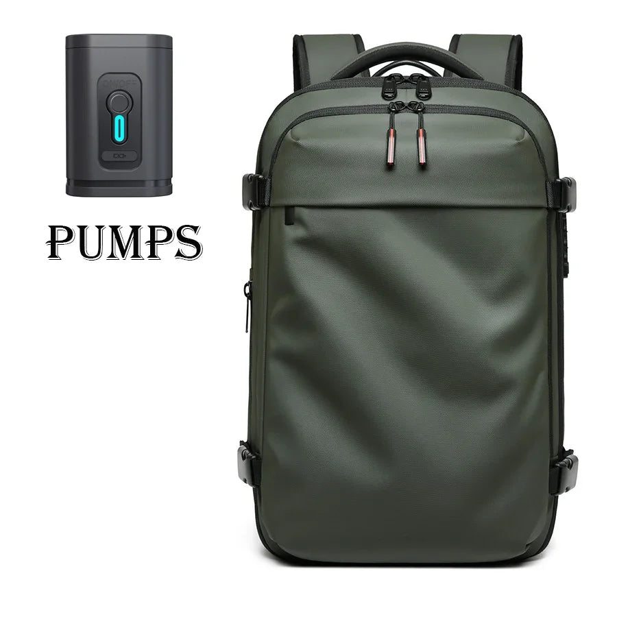 Vacuum Compression Travel Backpack – 17" Laptop & Adventure Ready