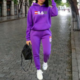 Womens Clothing Autumn Winter Hoodies Pants Fashion High Quality Aesthetic Luxury Brand Designer Streetwear Pants Sets for Women
