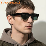 YIMARUILI Retro Square Men's Polarized Sunglasses Fashion Trend UV Protection High Quality TR90 Acetate Women's Driving Glasses