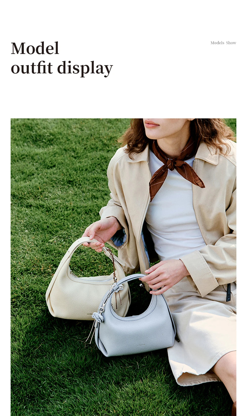 LA FESTIN Original Handbag Women New Shoulder Bags Fashion Half Moon Bag Crossbody Bag Luxury Brand Bags Ladies Leather Bag