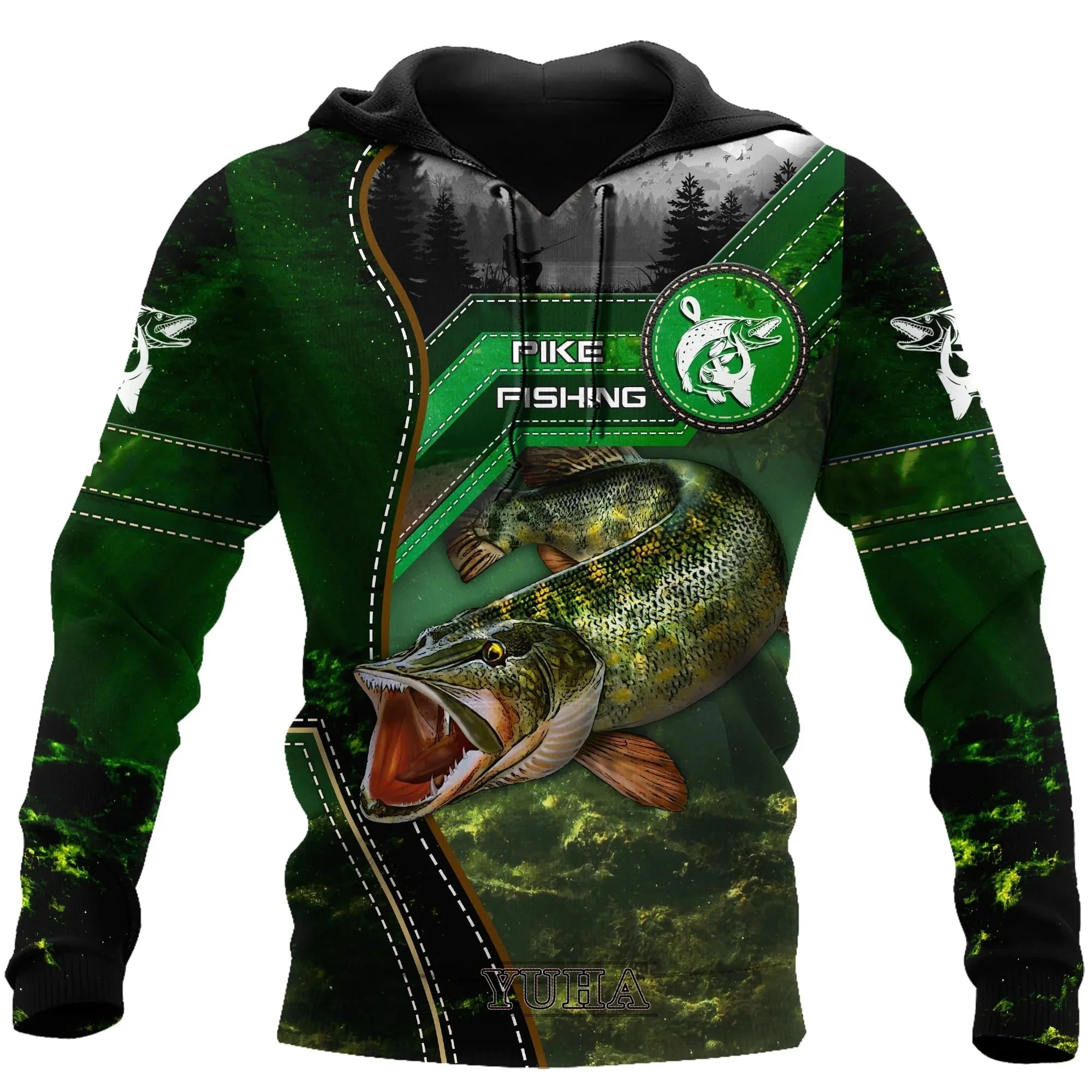 Marlin Fishing Camo 3D Pullover