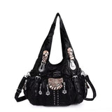 Vintage Women Handbags Fashion PU Leather Shoulder Bags Female Satchel Big-capacity Shoulder Purse Bag bolsa feminina