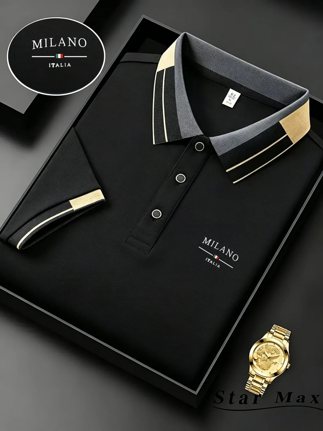 Men's Horse Embroidery Polo | Milan-Style Summer Shirt