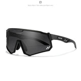 KDEAM High-End Sports Sunglasses Polarized Men's Cycling Glasses Dismountable TR90 Frame And Nose Pads Easy To Exchange