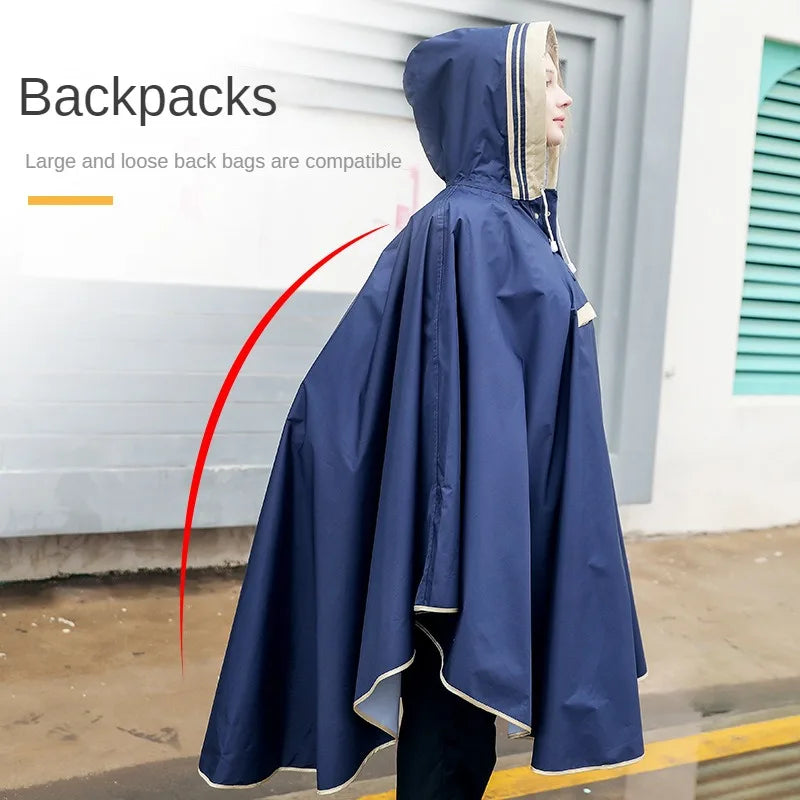 Kids' Cloak-Style Waterproof Poncho Raincoat