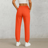 Women's High-Waist Drawstring Straight-Leg Pants