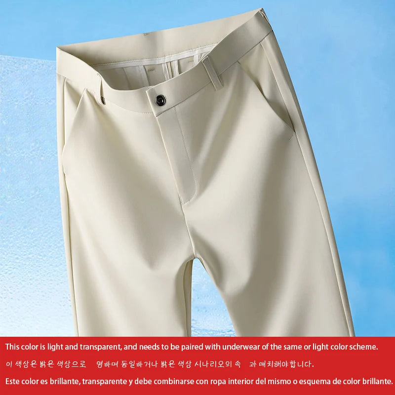 Men's Lightweight Stretch Straight-Leg Pants