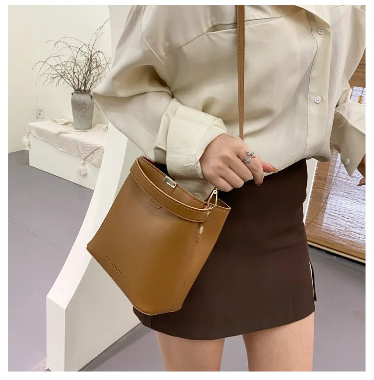 Women PU Leather Handbag Casual Tote Bag Lady Messenger Shoulder Bag Brand Design Female Totes Bolsa Black