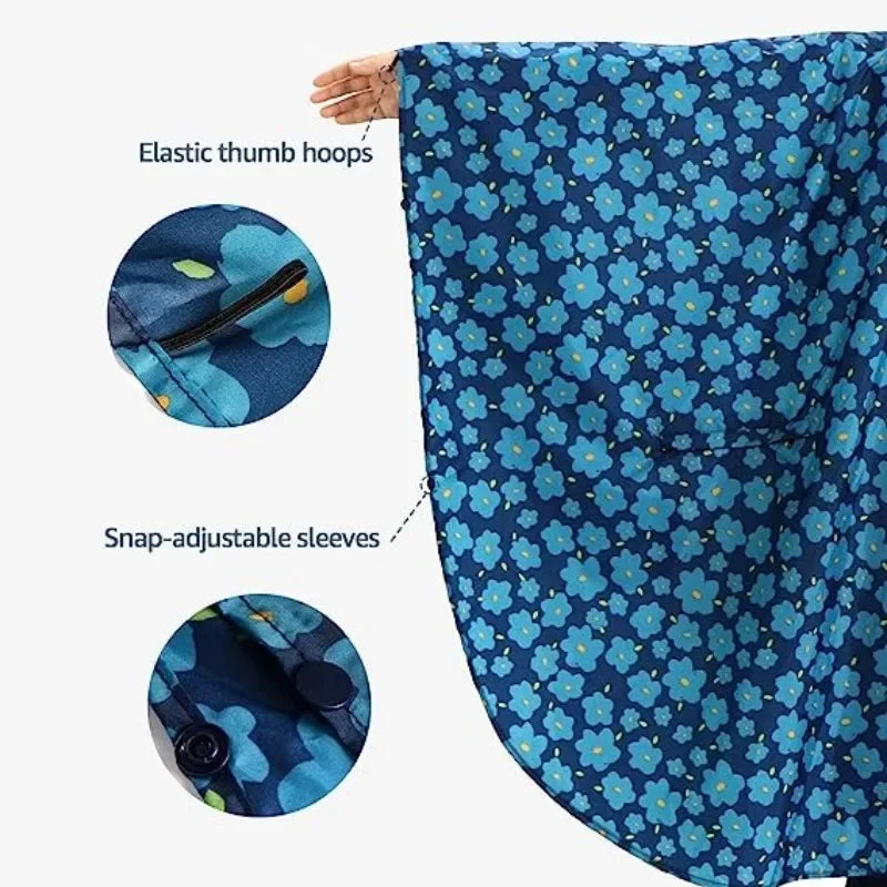 Waterproof Hooded Rain Poncho – Lightweight & Stylish