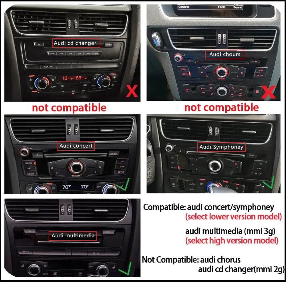 Wireless CarPlay for Audi A4 A5 Q5 2009–2015