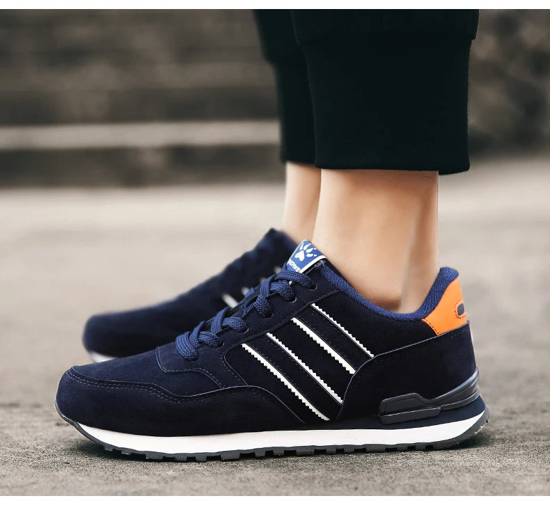 Men's Corduroy Lace-Up Casual Sneakers