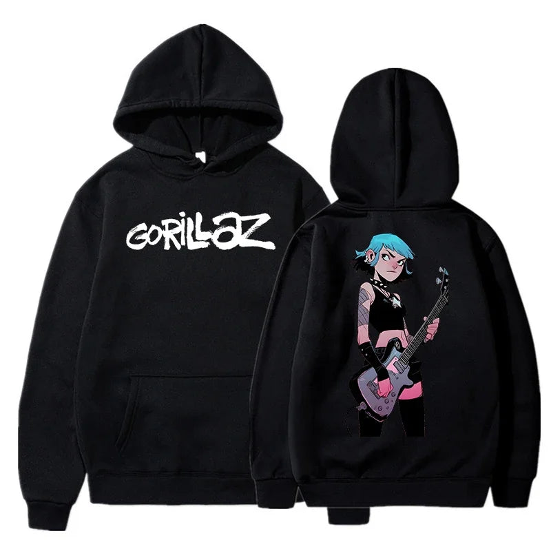 Gorillaz Graphic Hoodie with Relaxed Fit