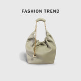 Mendy Women Bags Handbag Cloud Shape Versatile Women's Shoulder Bag Crossbody Underarm Bag Drawstring Desginer High Quality Soft