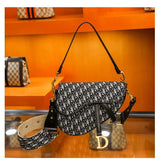 Luxury Microfiber Leather Multi-Way Clutch