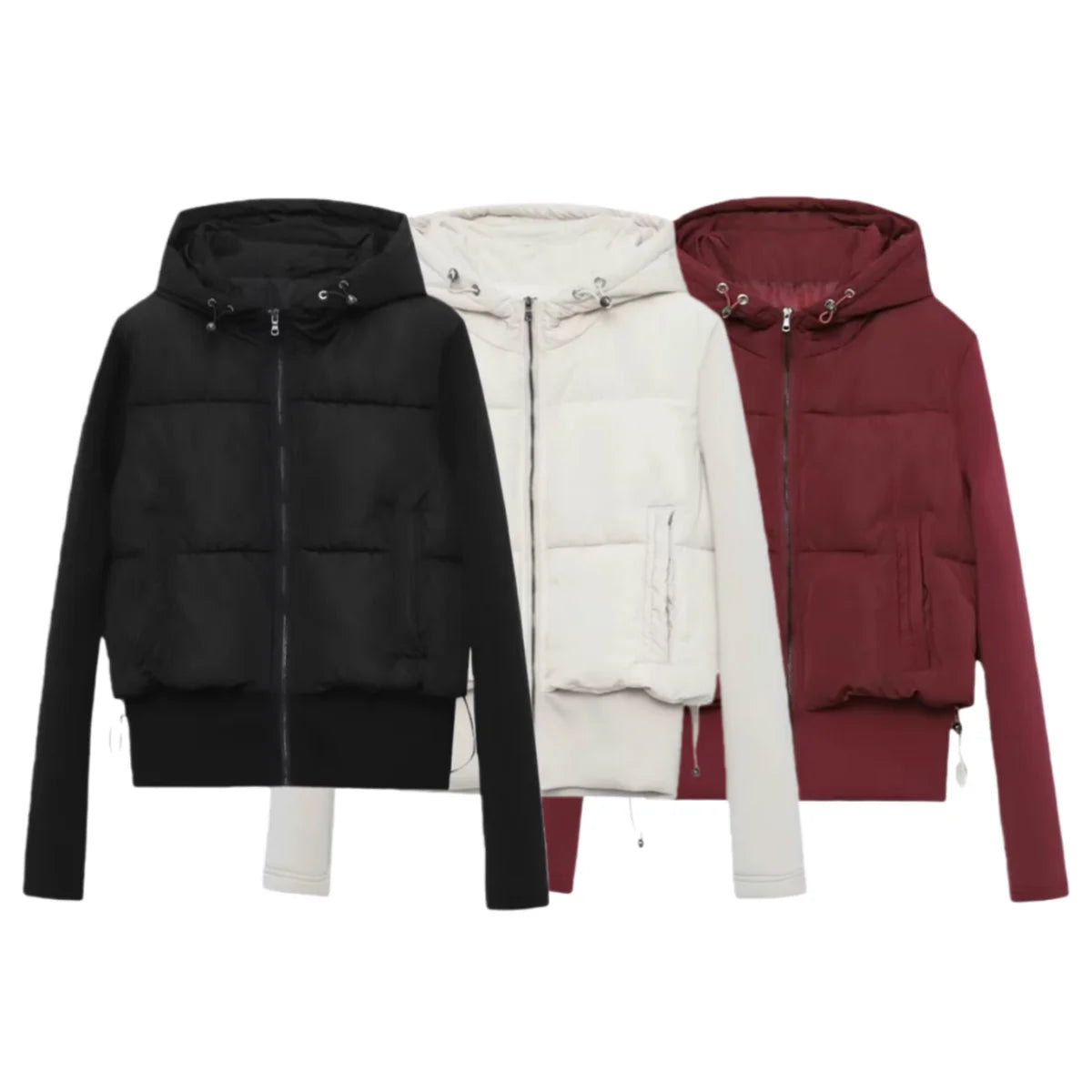 Women’s Autumn Slim-Fit Hooded Cotton Parka