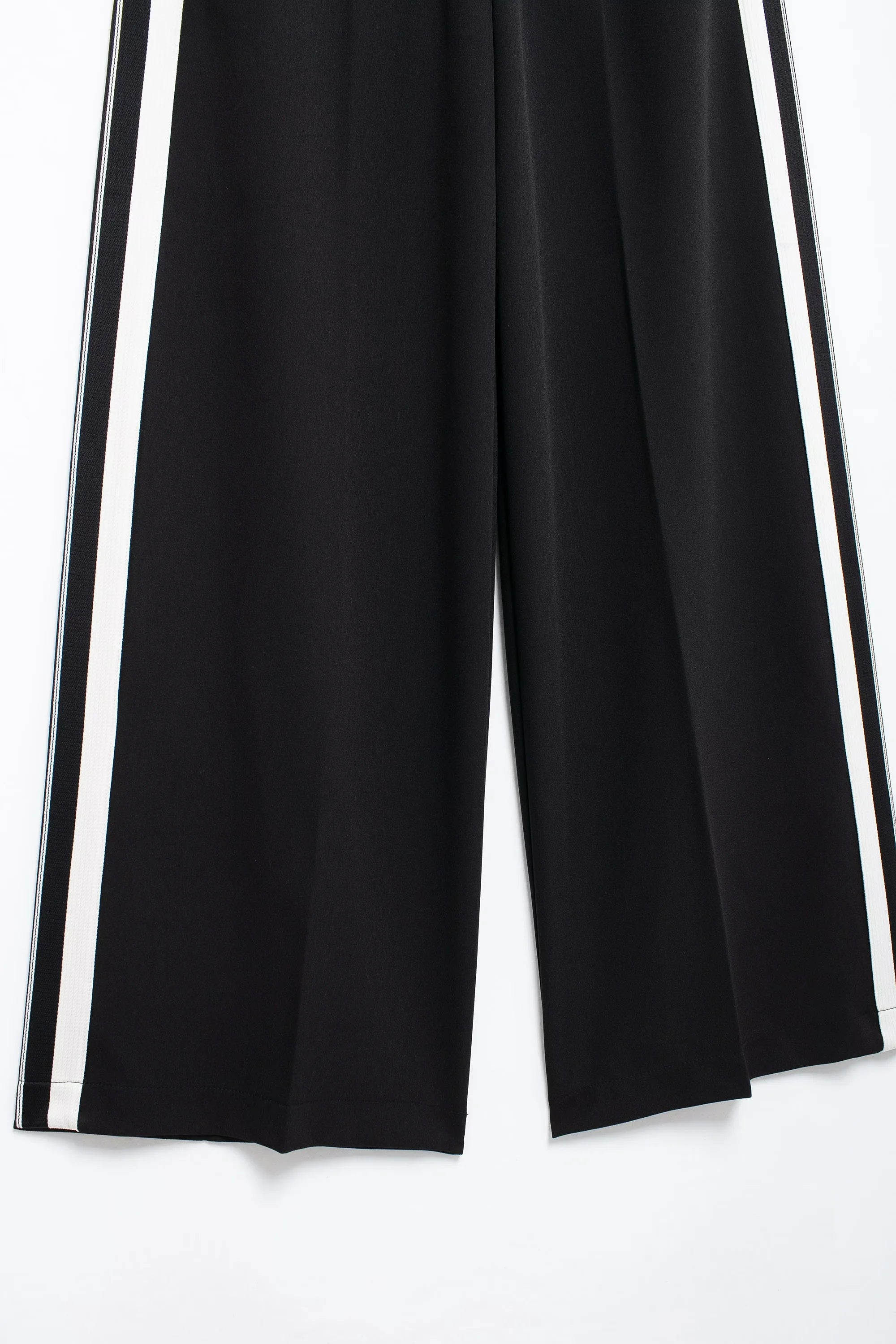 2024 New Women Casual Black Trousers Suits Sports Short Jacket + Female Vinatge Black White Patchwork Baggy Pants Street