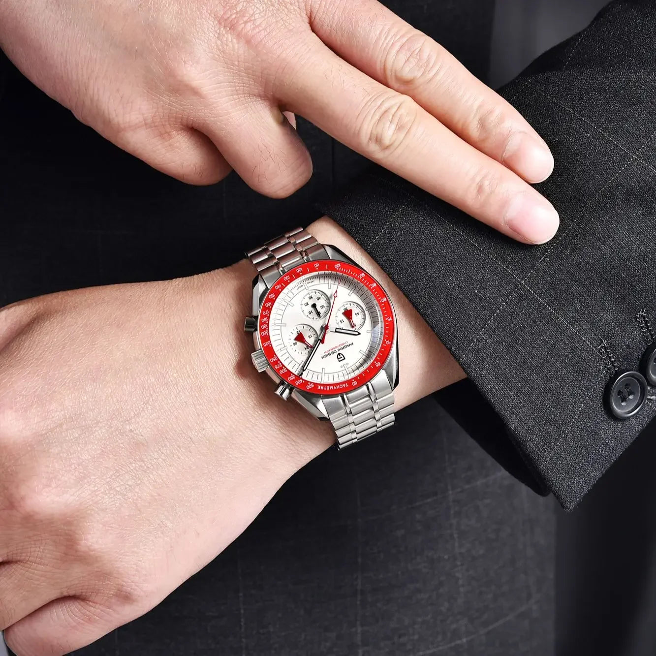 PAGANI DESIGN 2026 New AK Project Men's Watches Luxury Quartz Wrist Watch For Men AR Sapphire Speed Chronograph Automatic Date